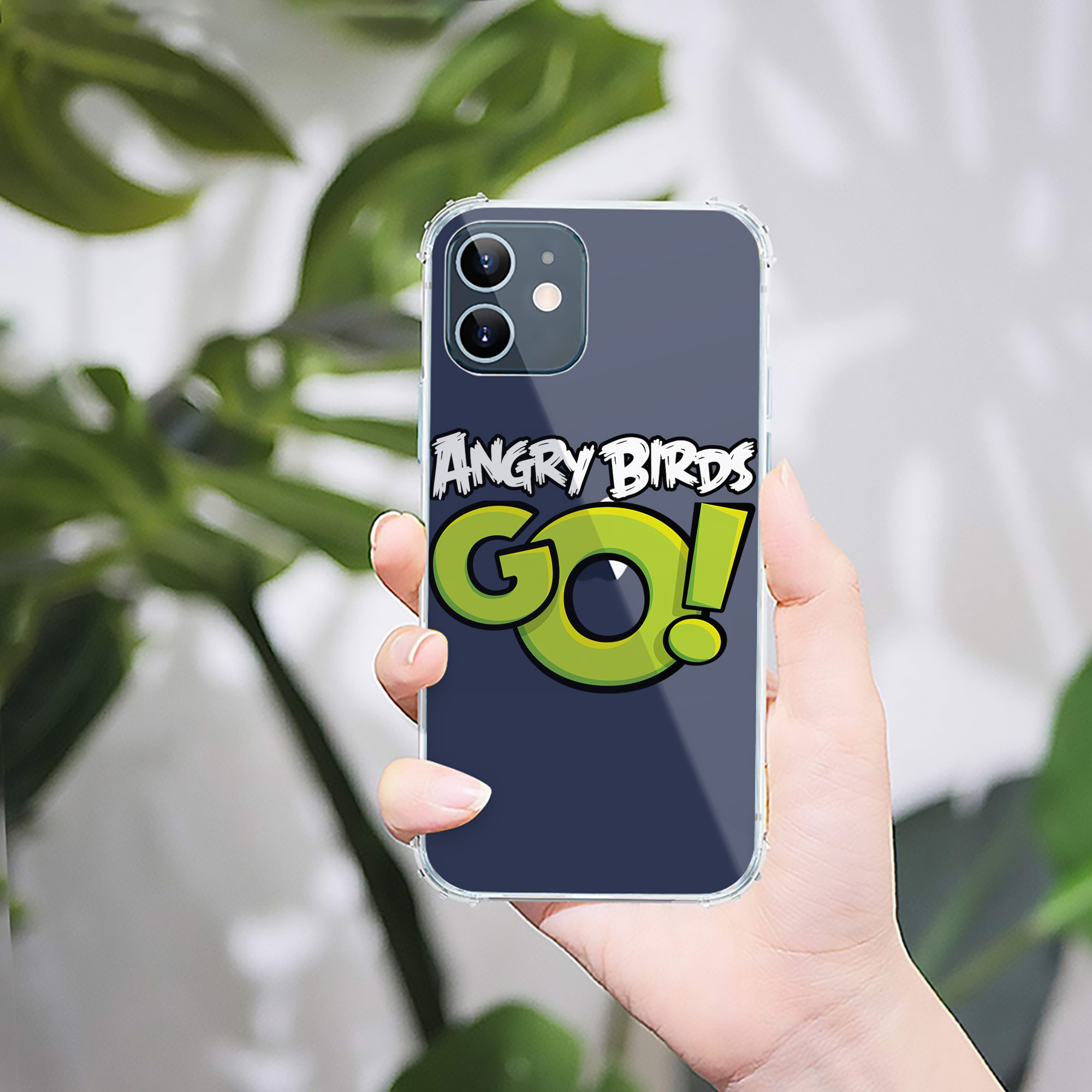 （画像用） Angry Birds アングリーバード 【iPhone 12シリーズ対応】透明スマホケース（クリアソフトケース）